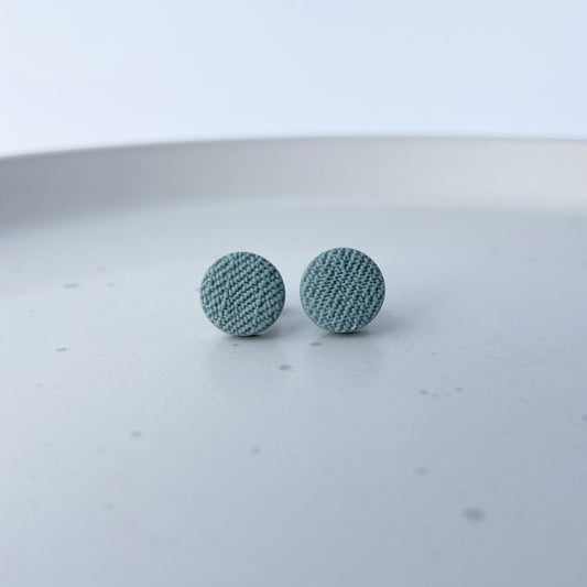 Mini Livies stud earrings (steel blue)