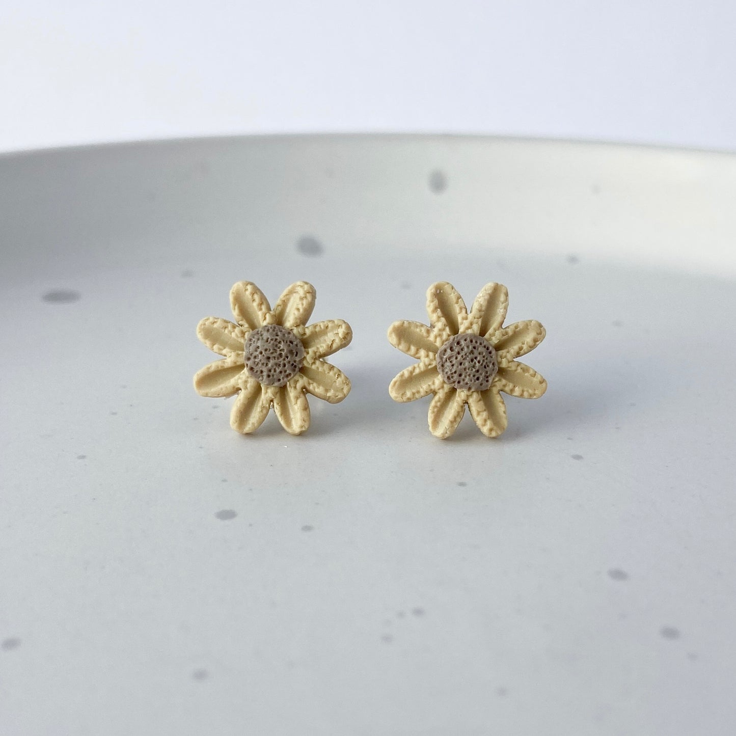 Mini sunflower stud earrings