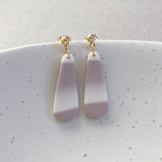 Teardrop dangle earrings