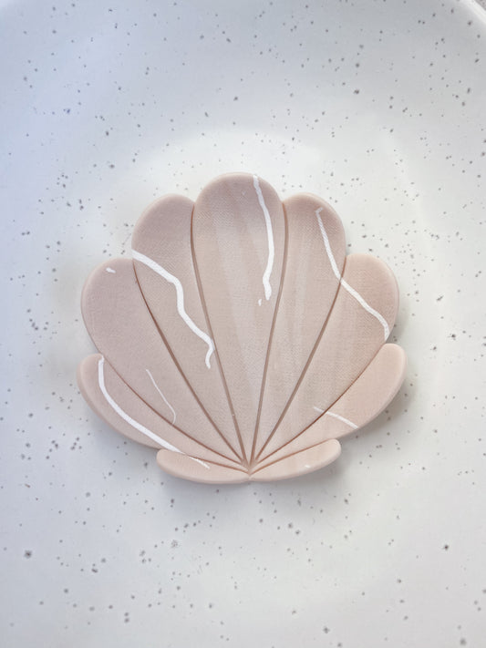 Polymer clay trinket dish (pink)