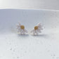 Half Daisy stud earrings