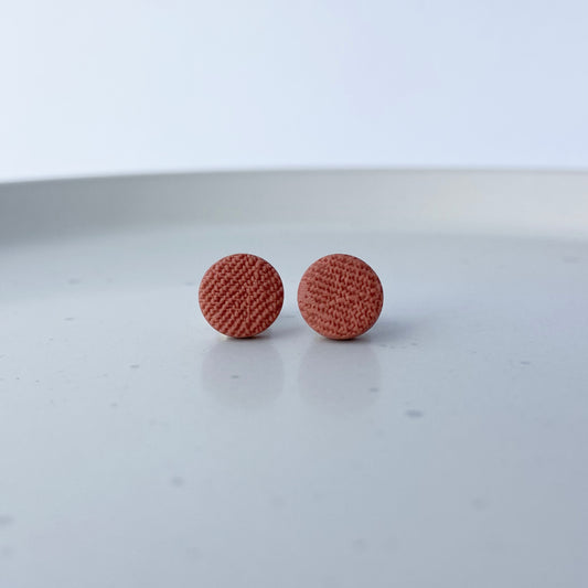 Mini Livies stud earrings (terracotta)