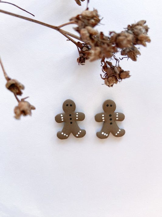 Gingerbread man studs